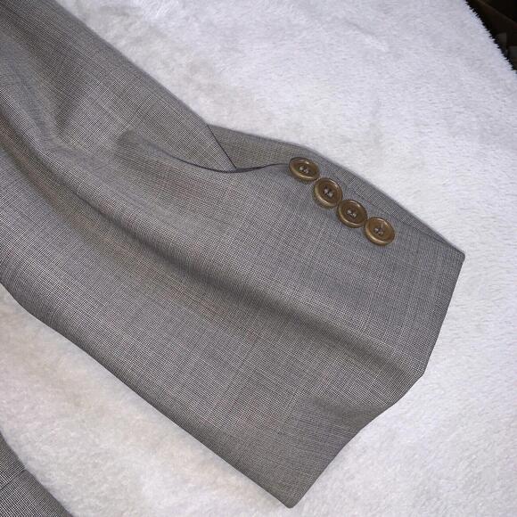 Brooks Brothers 346 Blazer Mens Sport Coat‎ Size 44RG Gray Business Stretch Wool - Picture 11 of 15